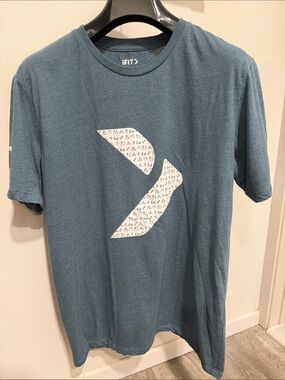 IFIT Men's Teal Short-Sleeve Graphic Crew Tee